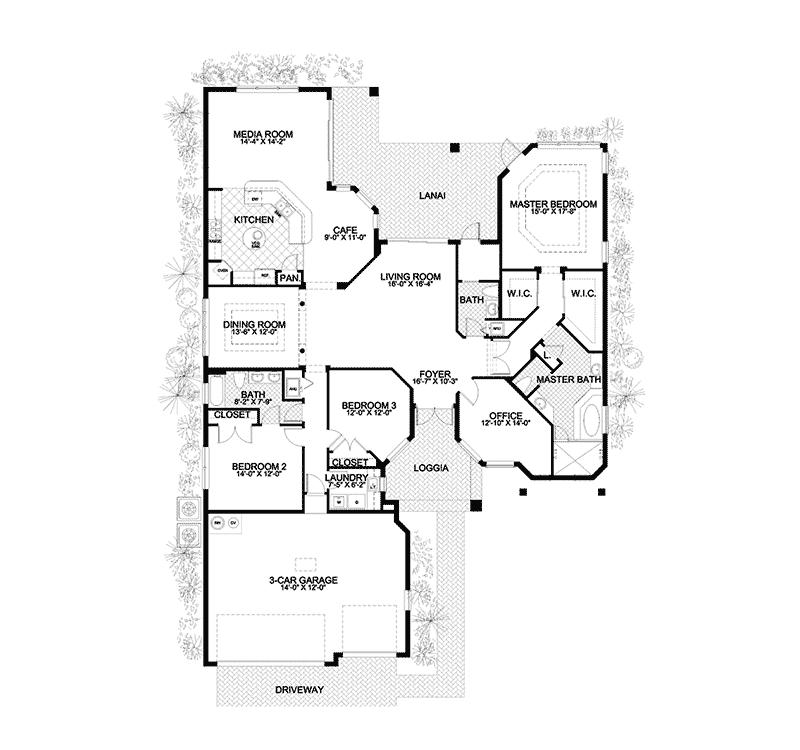 Camino Del Tienda Santa Fe Home Plan 106D-0039 - Search House Plans and ...