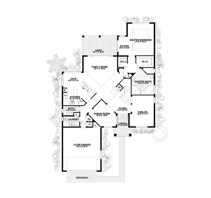 Warrington Heights Sunbelt Home Plan 106D-0049 - Shop House Plans and More