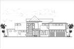 Contemporary House Plan Front Elevation - Mio Luxury Modern Home 106D-0051 - Shop House Plans and More