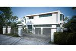 Contemporary House Plan Front Photo 02 - Mio Luxury Modern Home 106D-0051 - Shop House Plans and More