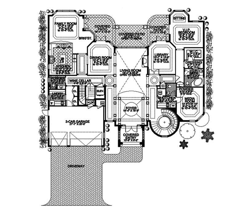 Alta Vista Spanish Home Plan 106S 0073 Search House Plans And More