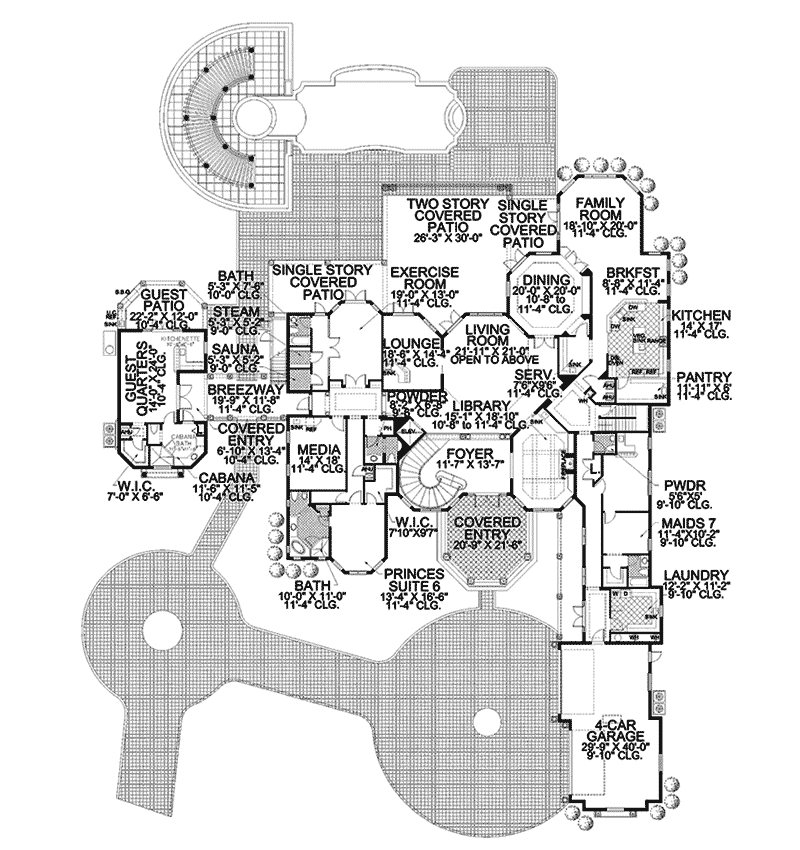 De Leon Springs Spanish Home Plan 106S-0074 - Search House Plans and More