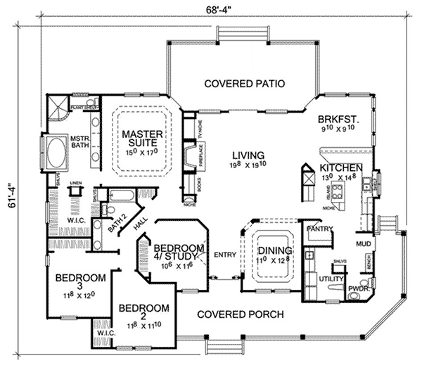 Waters Creek Country Home Plan 111D-0017 | House Plans and More