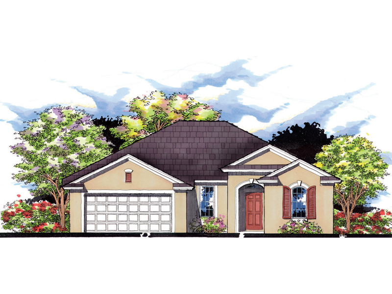 Arts & Crafts House Plan Front of Home - Woodard Ranch Home 116D-0001 | House Plans and More