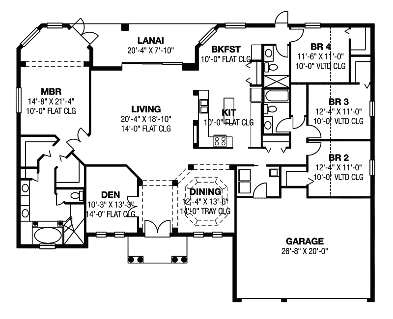 Calypso Florida Style Home Plan 116D-0027 - Search House Plans and More