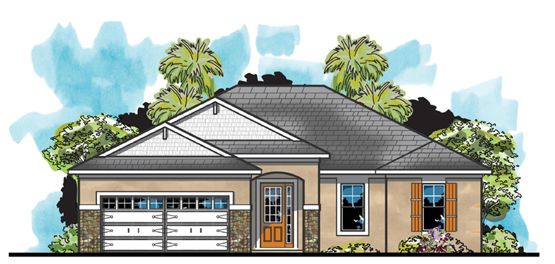 Ranch House Plan Front of Home - Mandara Ranch Home 116D-0032 | House Plans and More