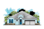Bungalow House Plan Front of House 116D-0035
