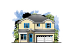 Florida House Plan Front of House 116D-0037