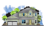 Florida House Plan Front of House 116D-0046