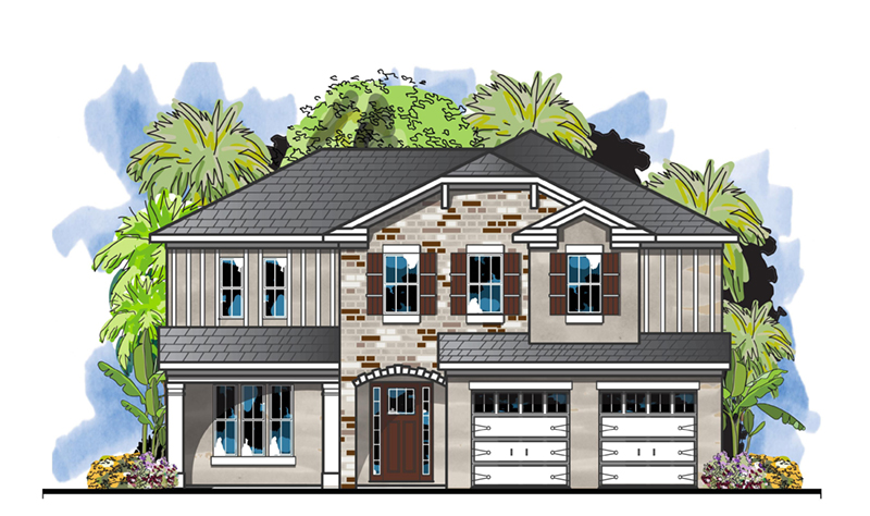 Florida House Plan Front of Home - Ricci Neoclassical Home 116D-0049 | House Plans and More