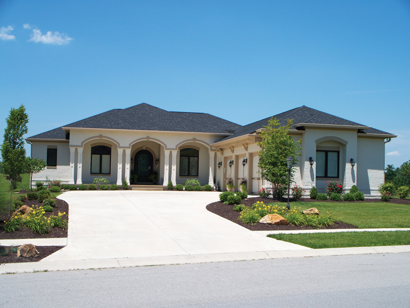 Ranch House Plan Front of Home - Nola Bay Florida Style Home 119D-0011 - Shop House Plans and More