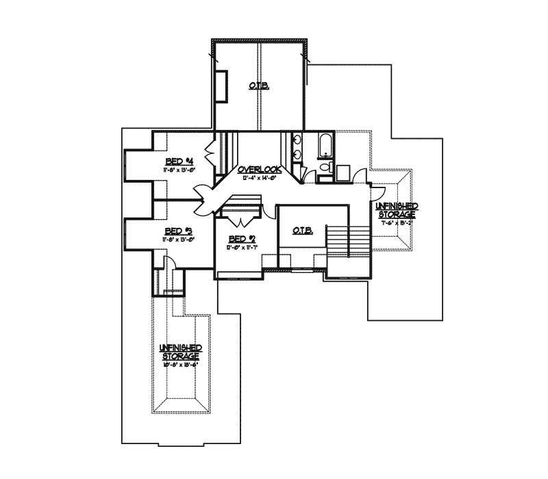 European House Plan Second Floor - Cyrus Manor European Style Home 119D-0015 - Search House Plans and More