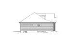 Colonial House Plan Left Elevation - Anabel Traditional Home 121D-0002 | House Plans and More