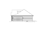 Colonial House Plan Right Elevation - Anabel Traditional Home 121D-0002 | House Plans and More