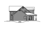 Colonial House Plan Left Elevation - Samantha Country Home 121D-0004 | House Plans and More