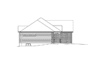 Traditional House Plan Left Elevation - Jillian Ranch Home 121D-0005 | House Plans and More