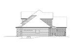 Traditional House Plan Left Elevation - Alyson Traditional Home 121D-0009 | House Plans and More