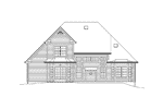 Traditional House Plan Rear Elevation - Alyson Traditional Home 121D-0009 | House Plans and More