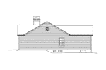 Colonial House Plan Right Elevation - Cassandra Country Ranch Home 121D-0010 | House Plans and More