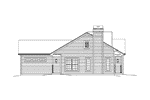 Country House Plan Left Elevation - Angelina Rustic Ranch Home 121D-0012 | House Plans and More