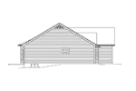 Cabin & Cottage House Plan Left Elevation - Melanie Cottage Home 121D-0017 | House Plans and More