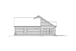 Cape Cod & New England House Plan Right Elevation - Riley Rustic Ranch Home 121D-0021 | House Plans and More