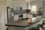 Traditional House Plan Kitchen Photo 01 - Zoey Shingle Style Ranch Home 121D-0023 - Shop House Plans and More