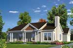 Cape Cod & New England House Plan Front of Home - Sydney Country Style Home 121D-0025 | House Plans and More