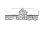 Southern House Plan Rear Elevation - Rachel Country Home 121D-0026 | House Plans and More