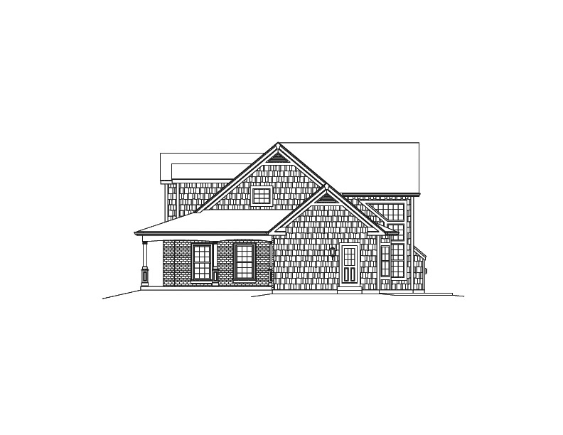Southern House Plan Right Elevation - Rachel Country Home 121D-0026 | House Plans and More