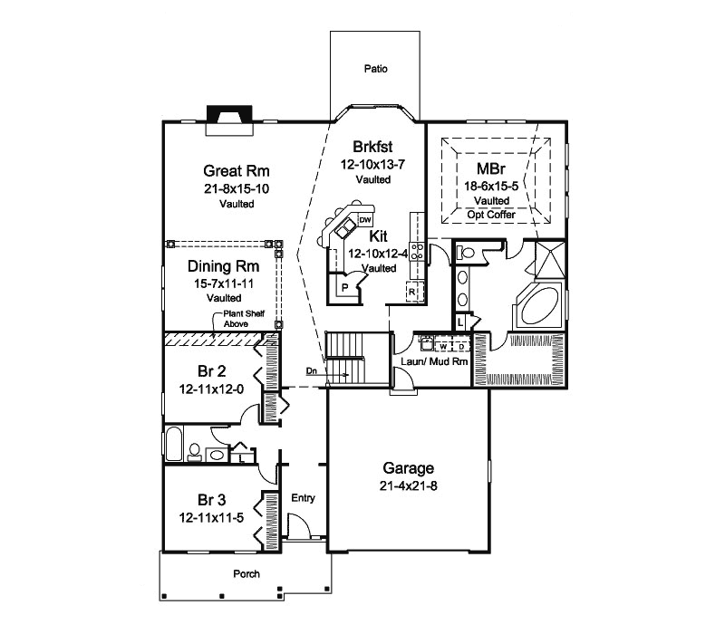 Sophia New England Style Home Plan 121D-0027 - Shop House Plans and More