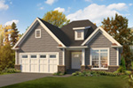 Craftsman House Plan Front of Home - Loraine Craftsman Ranch Home 121D-0048 | House Plans and More