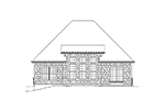 Country House Plan Rear Elevation - Loraine Craftsman Ranch Home 121D-0048 - Shop House Plans and More