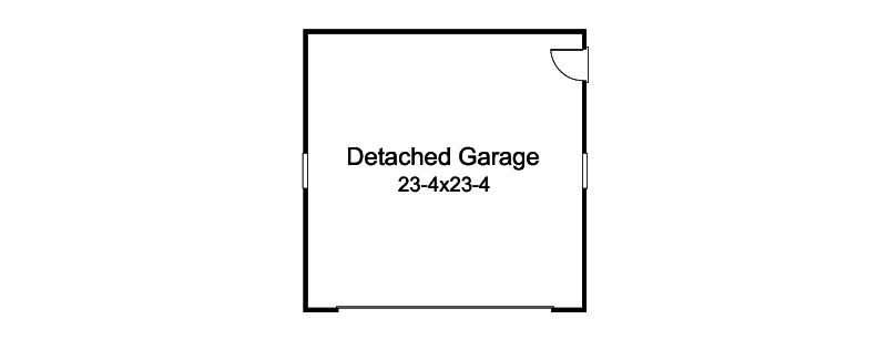 Craftsman Home Plan Garage 121D-0050