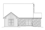 Ranch House Plan Rear Elevation - Evie Narrow Lot Country Home 121D-0051 | House Plans and More