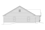 Cabin & Cottage House Plan Left Elevation - Isabelle Narrow Ranch Home 121D-0052 | House Plans and More