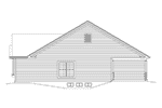 Cabin & Cottage House Plan Right Elevation - Isabelle Narrow Ranch Home 121D-0052 | House Plans and More