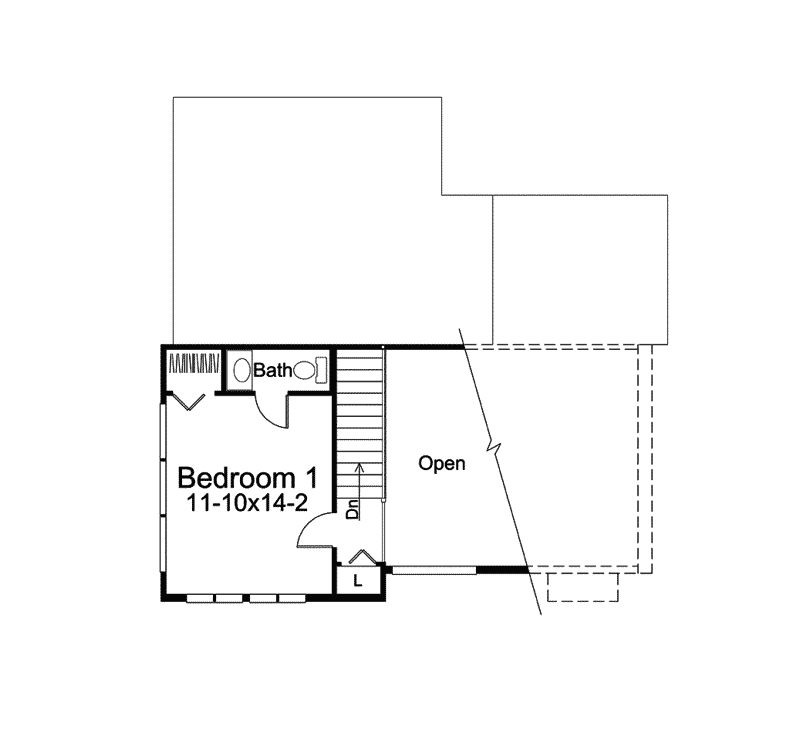 Florida House Plan Second Floor - Eureka Berm Home 122D-0001 - Search House Plans and More