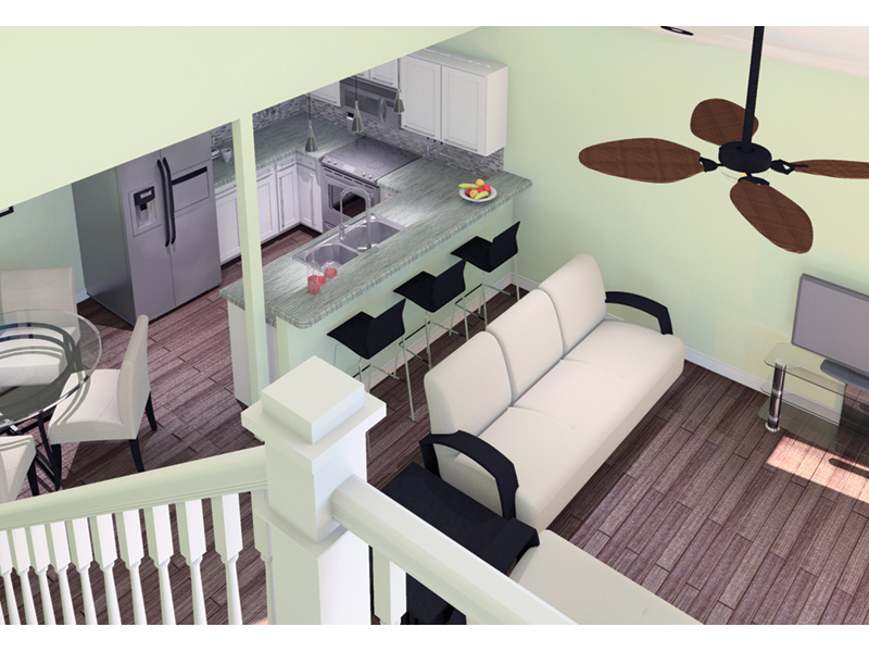 Florida House Plan Great Room Photo 01 - Eureka Berm Home 122D-0001 - Search House Plans and More