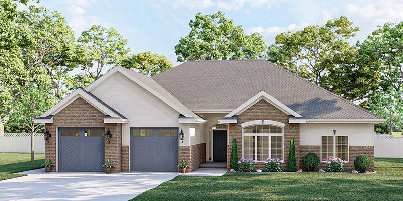 Traditional House Plan Front of Home - 123D-0015 - Shop House Plans and More