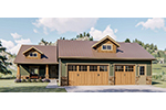 Rustic House Plan Front of House 123D-0124