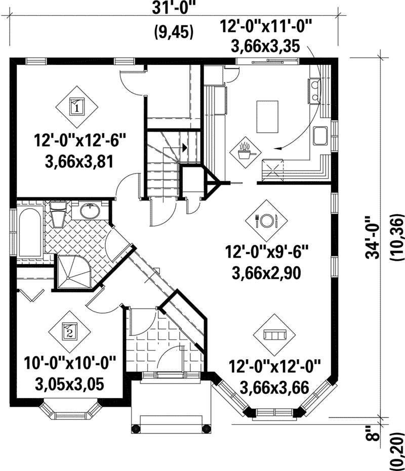 Scott Cove Victorian Home Plan 126D-0298 - Shop House Plans and More