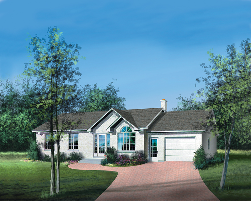 Ranch House Plan Front of Home - Monte Traditional Ranch Home 126D-0316 - Shop House Plans and More