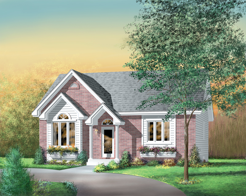 Country House Plan Front of Home - Quarry Ridge Ranch Home 126D-0326 - Shop House Plans and More