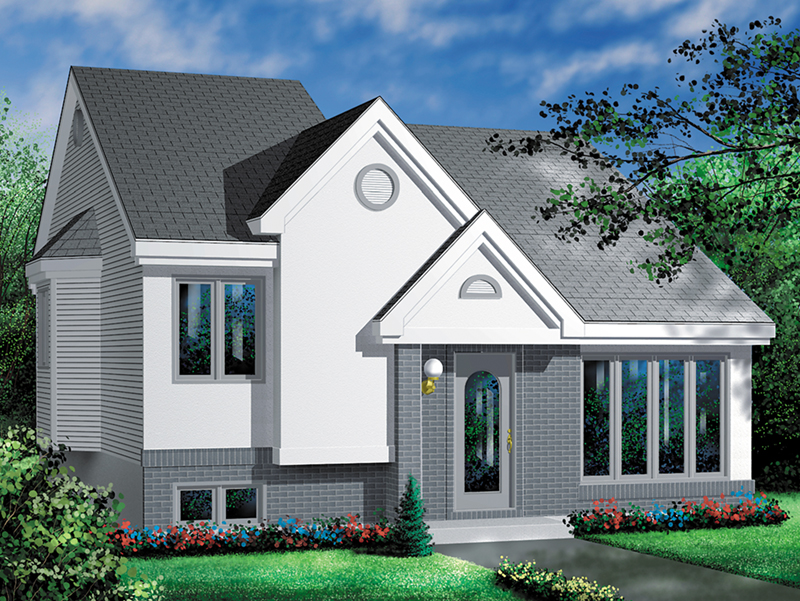 Modern House Plan Front of Home - Benita Contemporary Home 126D-0327 - Search House Plans and More