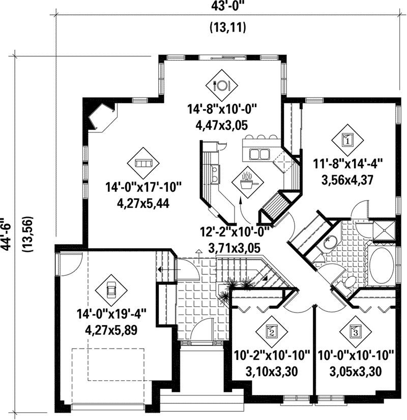 Benson Bluff Traditional Home Plan 126D0353 House Plans