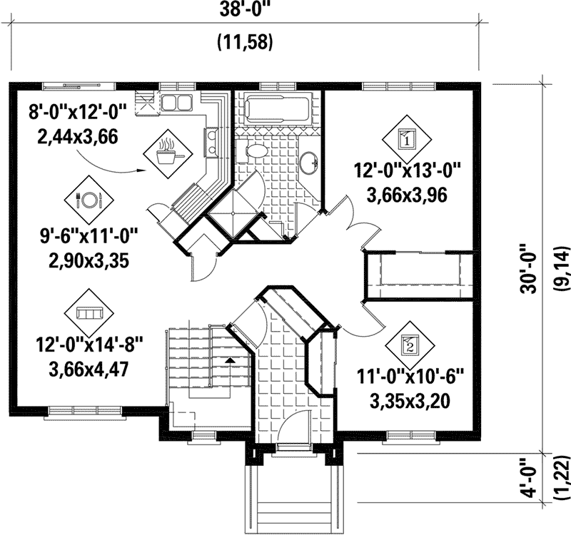 Sheffield Traditional Home Plan 126D-0364 - Shop House Plans and More