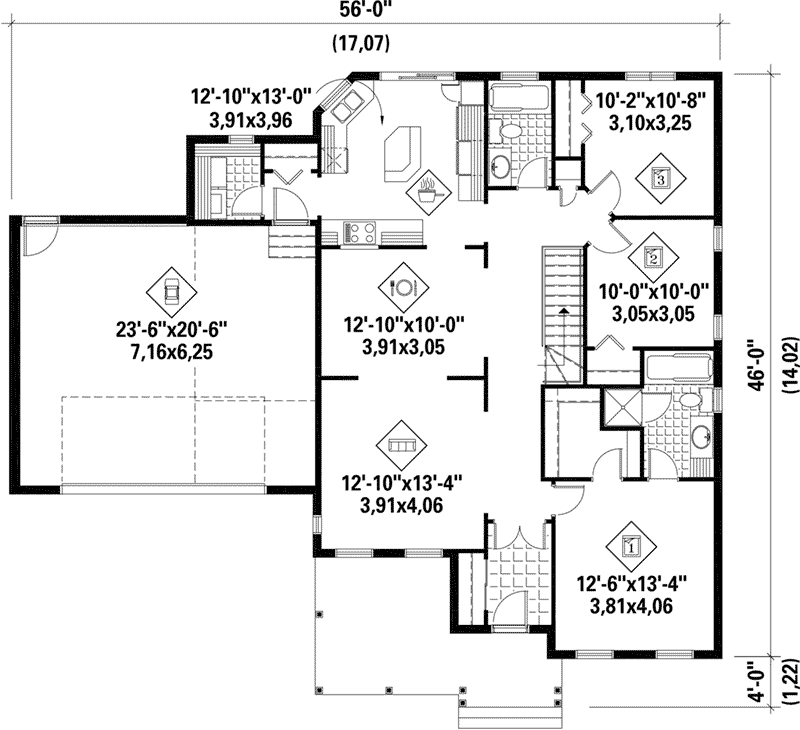 Nicole Hollow Traditional Home Plan 126D-0487 - Shop House Plans and More