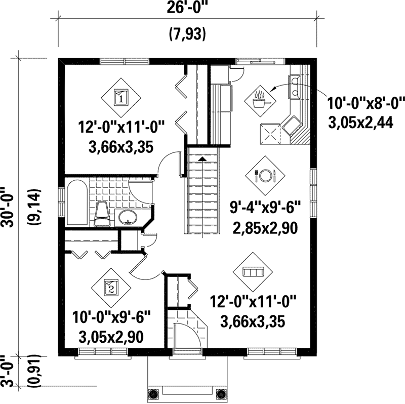 Karlyn Traditional Cottage Plan 126D-0508 - Search House Plans and More