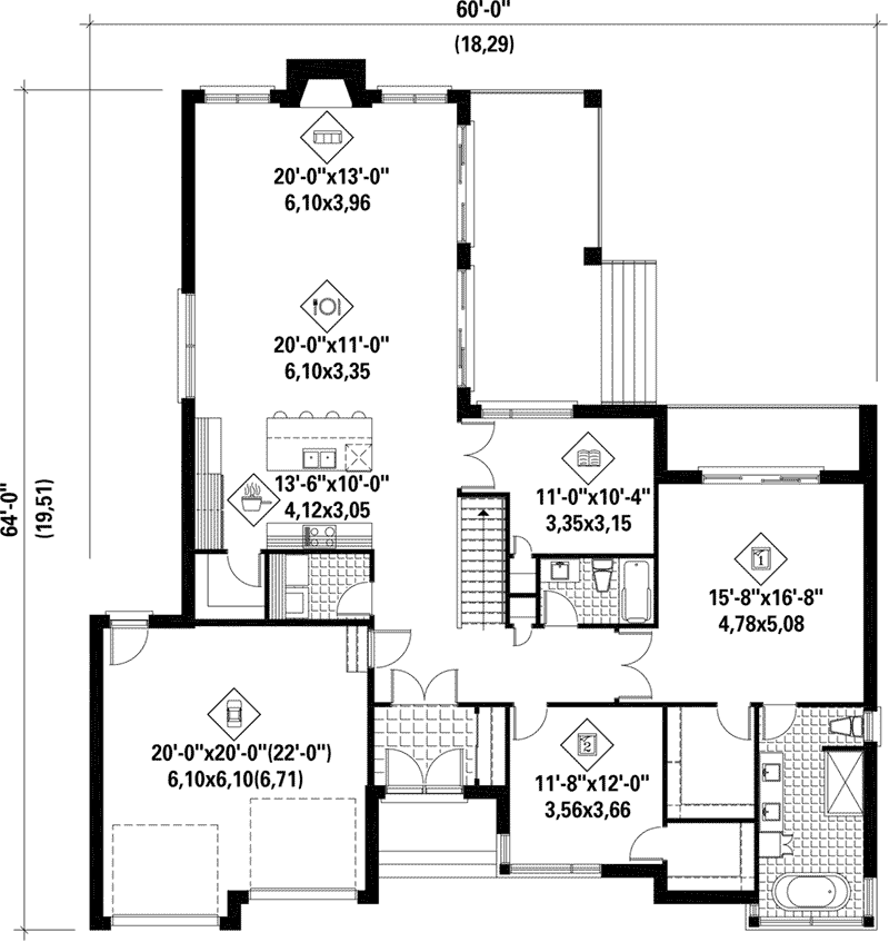 Shelly Contemporary Home Plan 126D-0534 - Shop House Plans and More